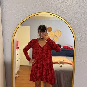 Free People Crimson Textured Dress